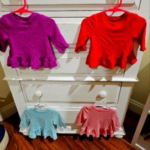 Baby girl long sleeved shirts